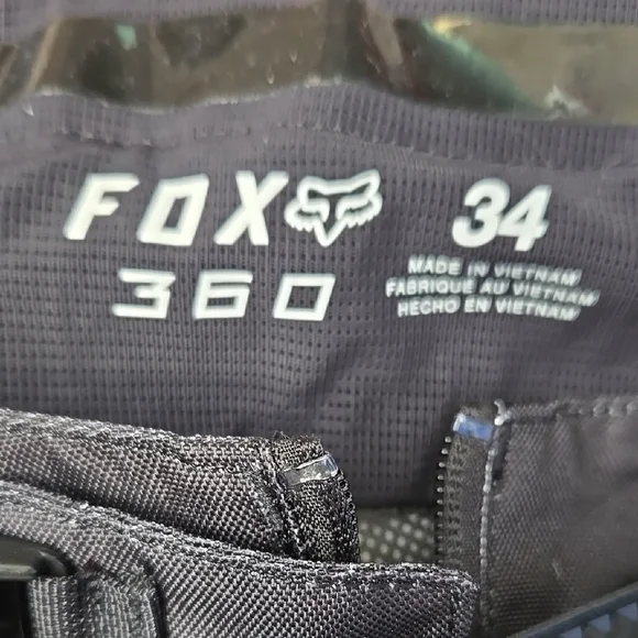 Fox Racing 360 Black and White Men's Pants - Picture 2 of 7